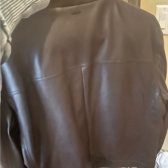 Men’s, Calvin Klein, vegan leather moto jacket // XL // espresso brown // NWT - Picture 4 of 6